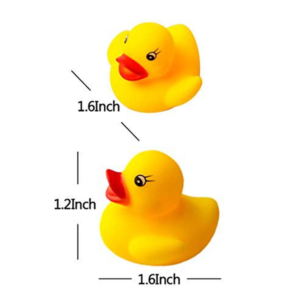50 Pack  Rubber Ducky Float  Baby Bath Toy Shower Birthday Party Favors Gift