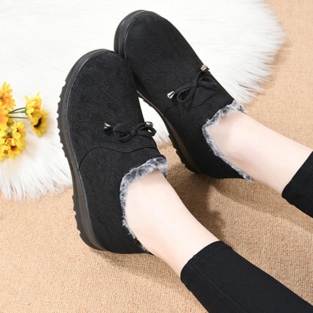 Потовщений вельвет, Тканинні туфлі, Жіноче взуття, Бавовняні туфлі, Взуття на м'якій підошві, Протиковзке взуття, Тепле взуття, Зимові чоботи