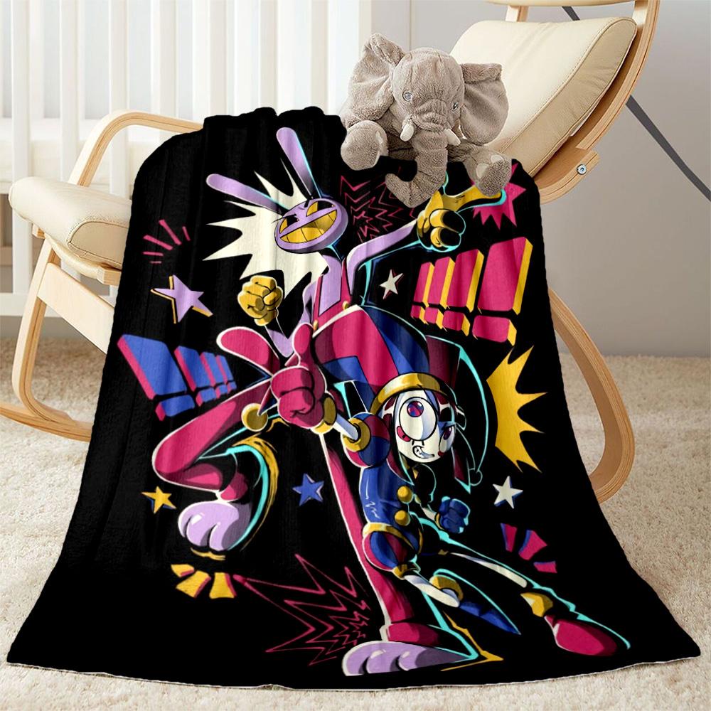 Digital Circus Blanket Comfortable Suitable for Bedding Office Office Chair Four Seasons Multipurpose Modern Style
