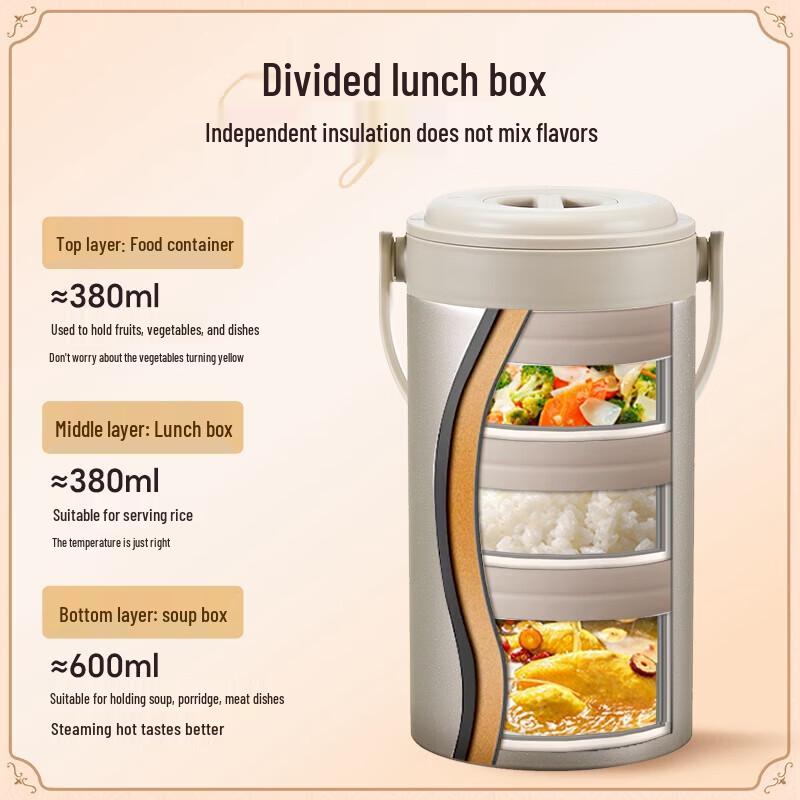 BVGMAV Large Capacity Stainless Steel Thermal Food Jar