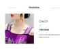 Summer 2024 Rhinestone Double Layer Ice Silk Off-Shoulder Back Blouse