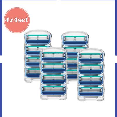 YMG 16p glatt Gillette Fusion manuell kompatibel 5-Klingen Rasierklinge, Koreanische Rasierklinge