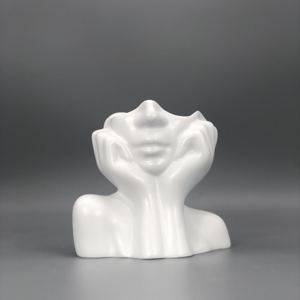 Human Ceramic Vase Human Vase Art Vase Scandinavian Home Decoration Ceramic Vase Tabletop Art Statue