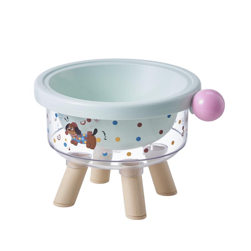 Zvýšená nerezová protiskluzová miska pro domácí mazlíčky: Provedení proti překlopení, Chrání krční páteř, Zabraňuje skvrnám od jídla na bradě