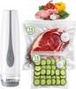 Sealer, Portable Handheld Food Sealer with 30 Reusable Bags, Mini Rechargeable Vacuum Sealing Machine To Preserve