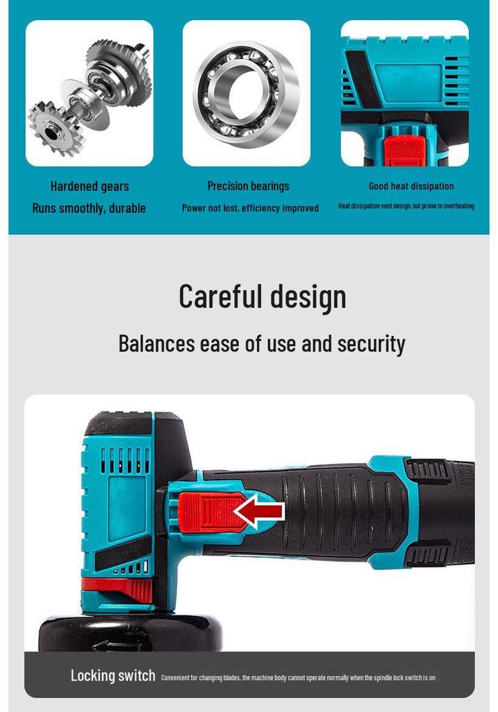 Rechargeable Mini Handheld Electric Angle Grinder and Polisher