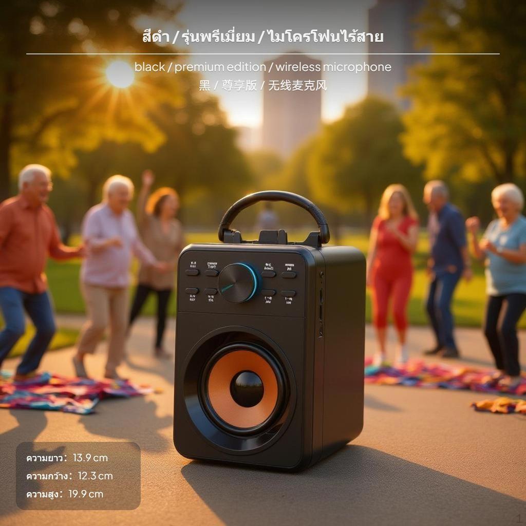 BT audio Speaker, Portable deep bass Outdoor cordless Speaker with Microphone, HiFi Sound,