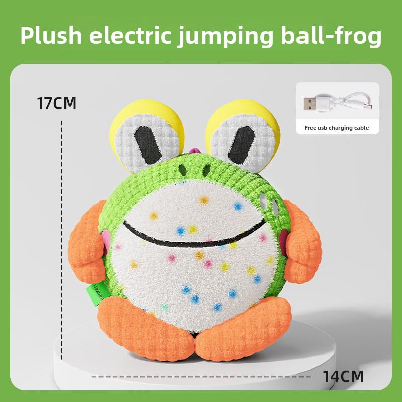 Dog Toy Pet Electric Bouncing Ball for Small-sized Dogs - Durable, Bite-resistant, Makes Sound, Washable