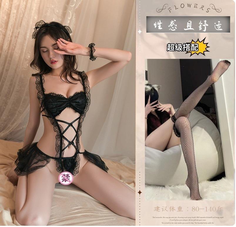 Sexual, Erotic Lingerie, New Cute, Playful, Maid, See-through Uniform, Seductive Female Underwear, Cosplay