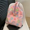 Soft Plush Large Capacity Shoulder Tote Bag for Women Fashion Minimalist Daily Handbag CLE