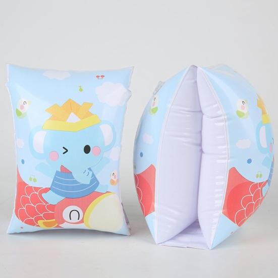 1 Pair Kids Swim Arm Floaties Dual Airbags Inflatable Swimming Armbands Professional Adults Kids Swimming Learner Aid Accessories