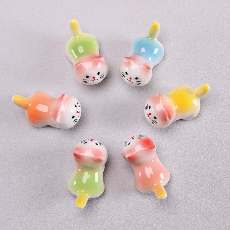 Милые керамические кошачьи чайные питомцы - 10 штук