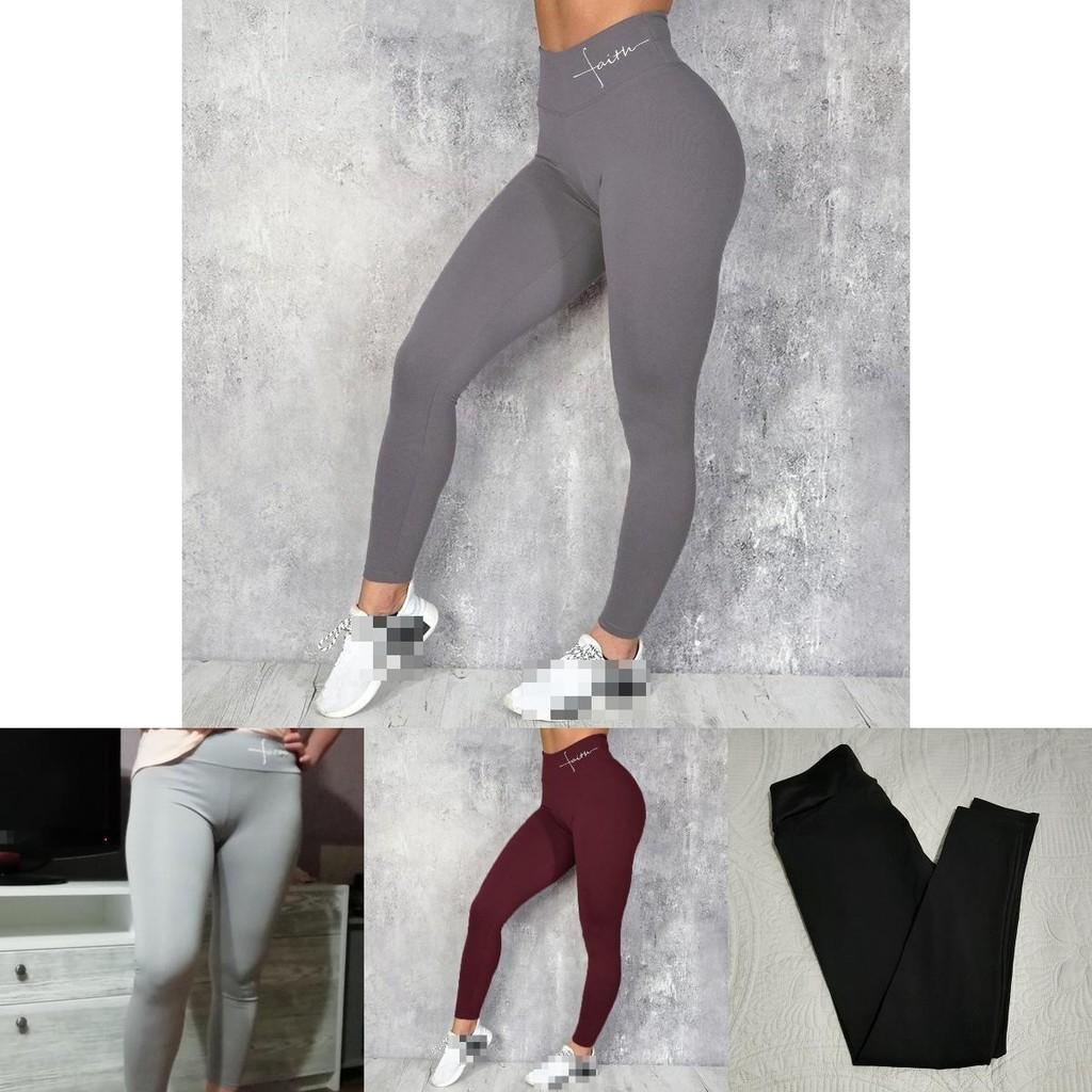 Comfortable High Waisted Faith Printed Leggings For Women With Tummy Control