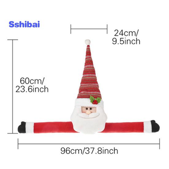 Weihnachtsbaumspitze mit Cartoon-Motiv, langer Arm, Weihnachtsmann, Schneemann, wiederverwendbar, Urlaubsdekoration, Weihnachtsbaumdekoration, Partyzubehör