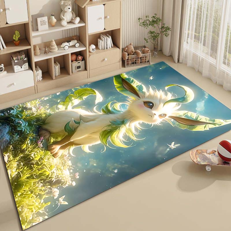 Cute P0kem0n Eevee Fusion Pattern Carpet Home Large Area Rug Bedroom Living Room Sofa Study Non-slip Mats Gift Next Day Shipping