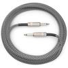 D'Addario Daddario Shield Cable (Guitar Shield) Custom Series Braided Instrument Cable Gray PW-BG...