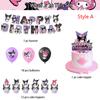Kuromi Birthday Party Decoration Supplies Banner Cake Top Balloons for Children