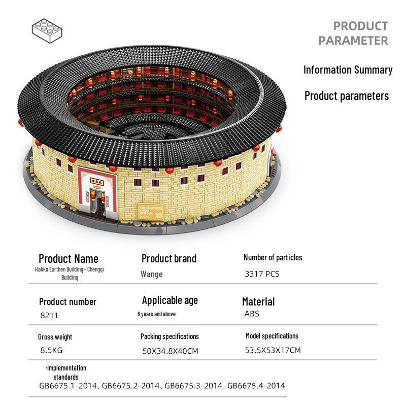 

Wange Достопримечательности мира: Набор моделей Оперного театра и Тулоу, совместимый с Lego