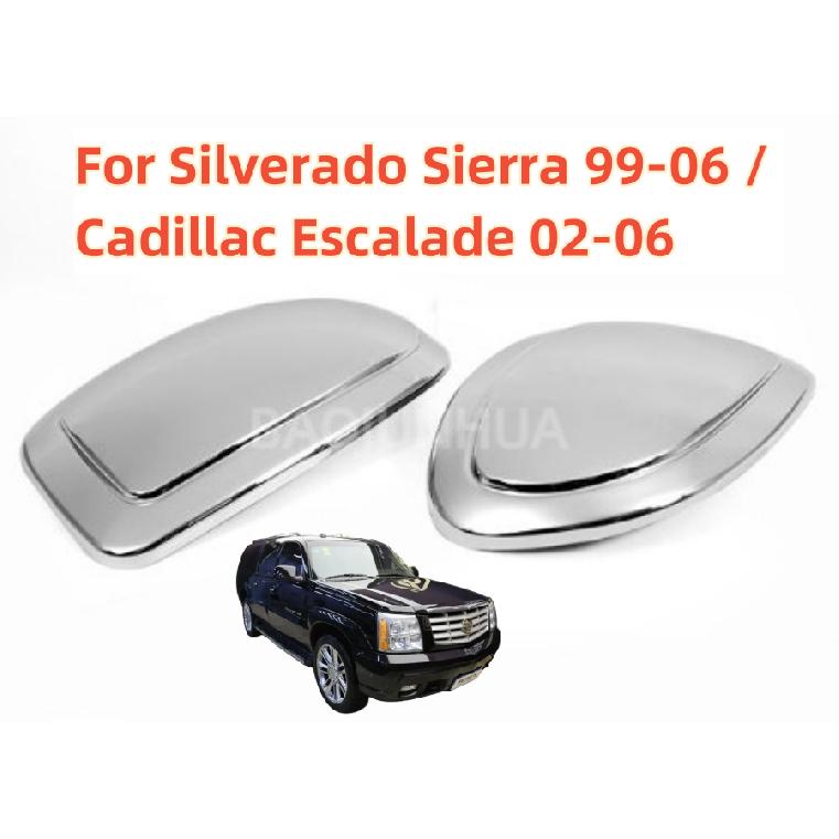 2X For Silverado Sierra 99-06 / Cadillac Escalade 02-06 Chrome Side Mirror Cover