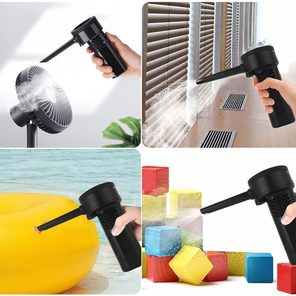 Portable Car Vacuum Cleaner Compressed Air Duster 40000RPM Electric Air Blower for Keyboard Computer Seat Device Cleaners 2-In-1