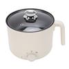 Electric Hot Pot with Steaming Basket Portable Multifunctional Cooking Pot for Ramen Noodles Pasta Egg Soup Oatmeal 304