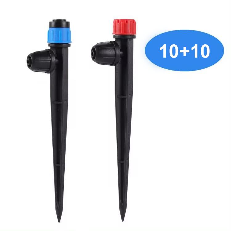 20pcs Garden Watering Dripper Sprinkler 360° Spray Nozzle Garden Greenhouse Flowerbed Drip Irrigation Misting Watering Atomizer