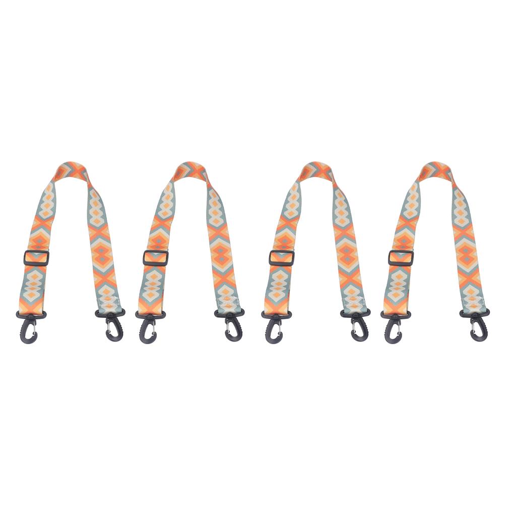 4pcs Ski and Snowboard Boot Carrier Strap Adjustable Thickened Nylon Ice Skates Shoulder Sling Blue Yellow 90cm
