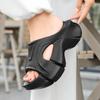 Fashion 2025 Women's 7cm Platform Sandals Thick Cushioned Flip Flops Elastic Wedge Cloud Comfort Summer Beach/Casual Walking Footwear
