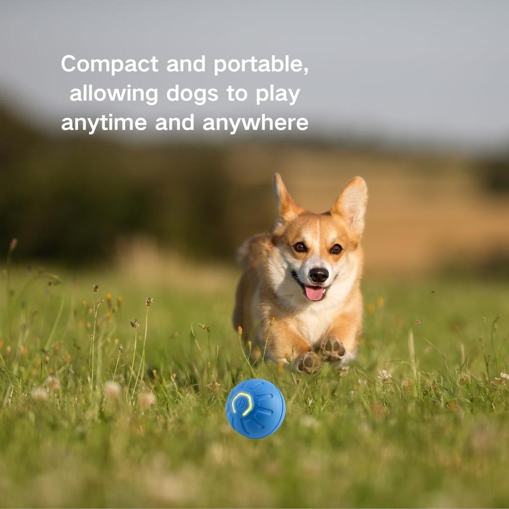 Shaky Ball for Dogs, Vibrating Dog Ball, Vibrating Ball for Dogs, Shaky Ball Moving Dog Toy, Automatic Moving Dog Toy Ball, Suitable for All Dogs