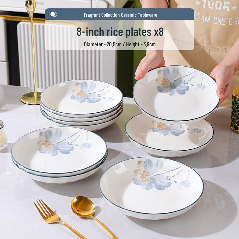 HUAIYI Ceramic Dinner Plate