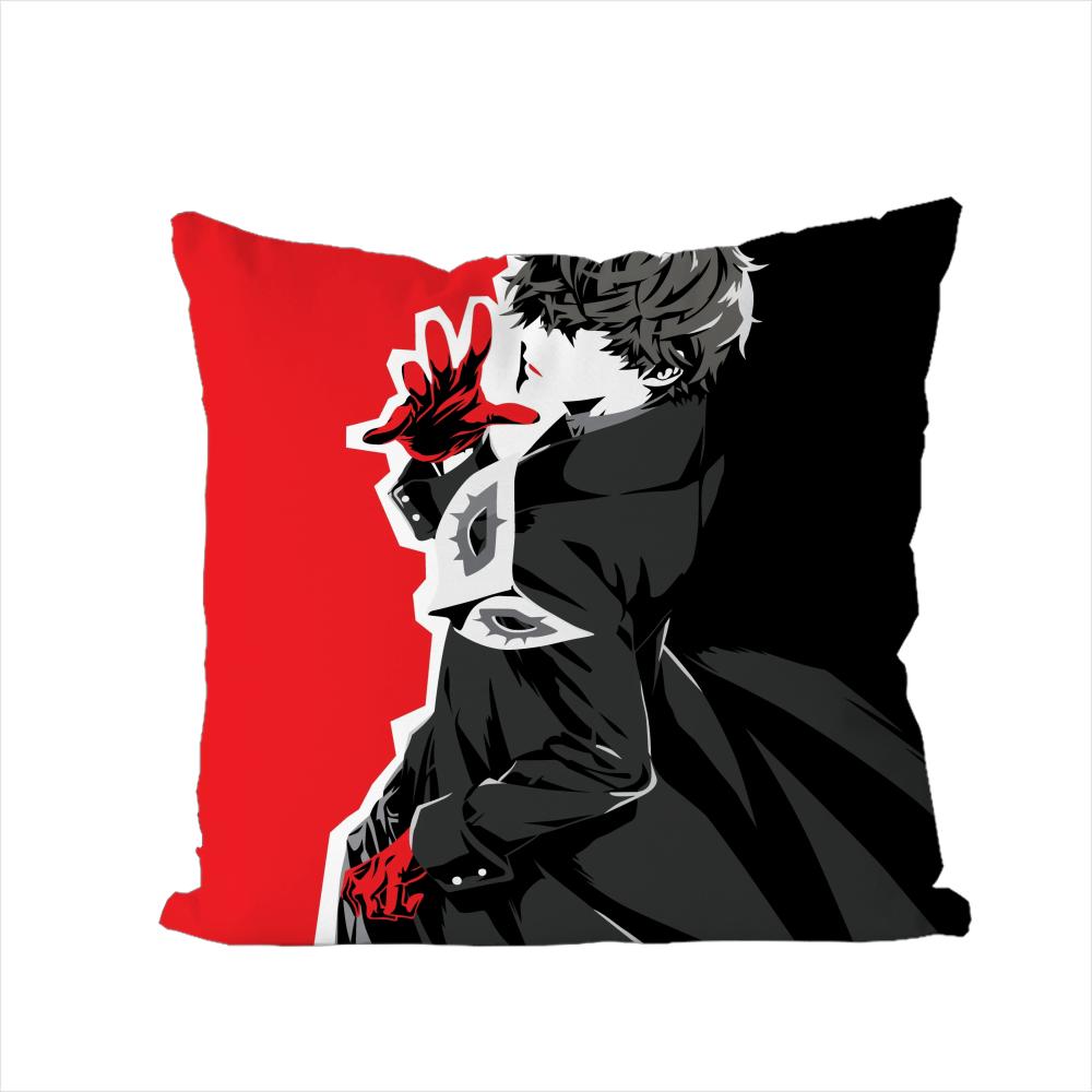 PPersona 5 Pillow Case For Car Sofa Decorative Home Doublesided Print Plush Square Throw Pillow Cushion Cover