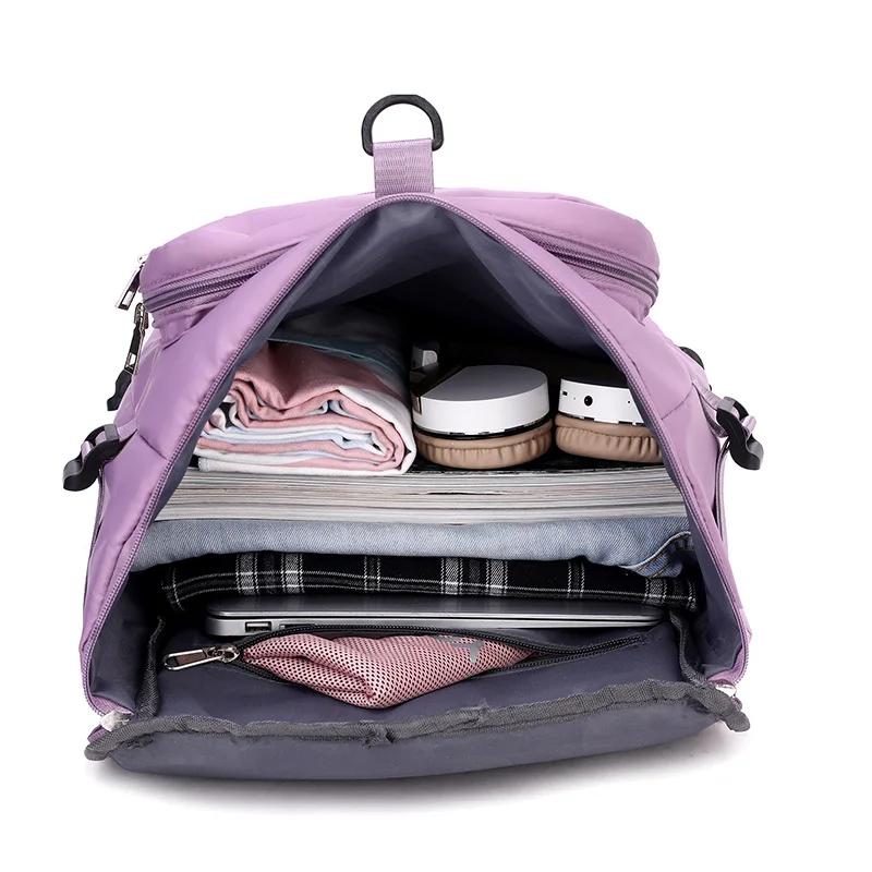 Large Capacity Gym Bags Women Travel Bag Dry and Wet Separation Sports Yoga Luggage Crossbody Bag Casual Weekend Travel Backpack