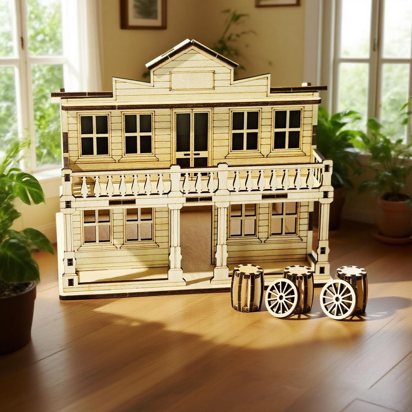 3D деревянный пазл-дом, DIY поделка из деревянного пазла, Идеальный выбор подарка на дни рождения, Хэллоуин и Рождество