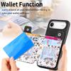 For iPhone Air Leather Phone Cover with RFID Blocking Zipper Card Bag Kickstand