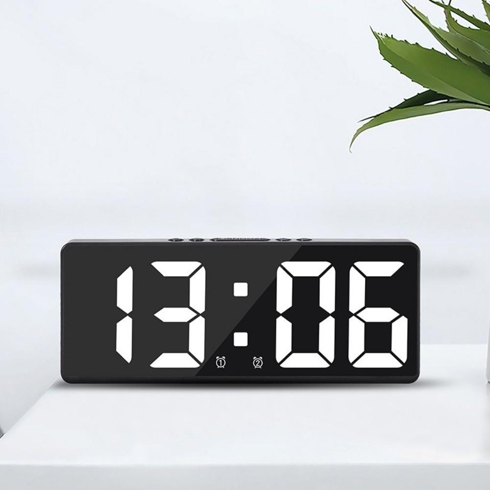 Temperature Display LED Digital Clock Calendar Function Electronic Clock Indoor Use