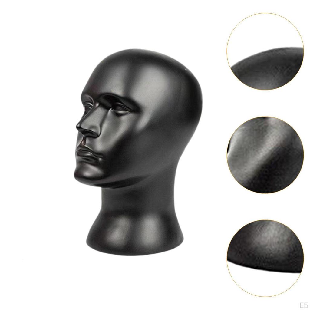 Male Mannequin Head Bald Manikin Freestanding Wig Display Model Stand for Making