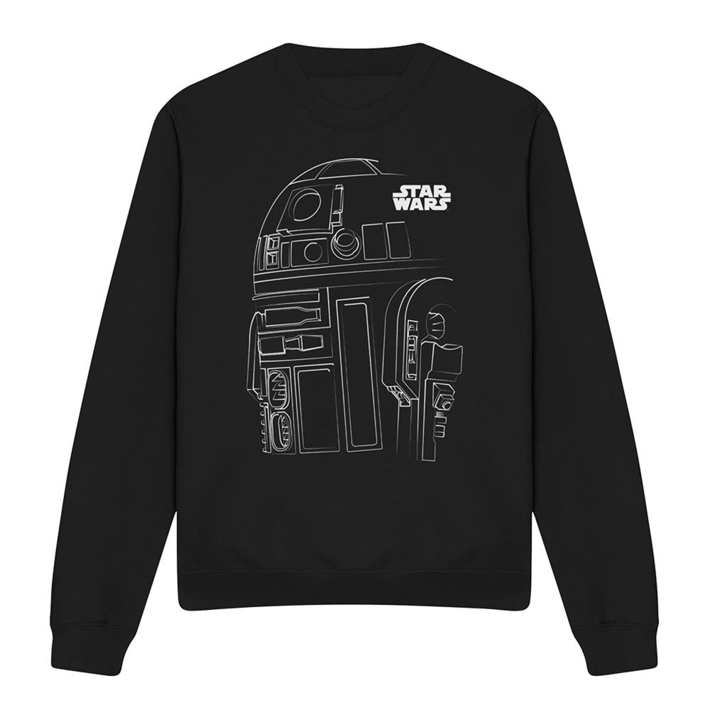 Star Wars Unisex Adult R2-D2 Outline Sweatshirt