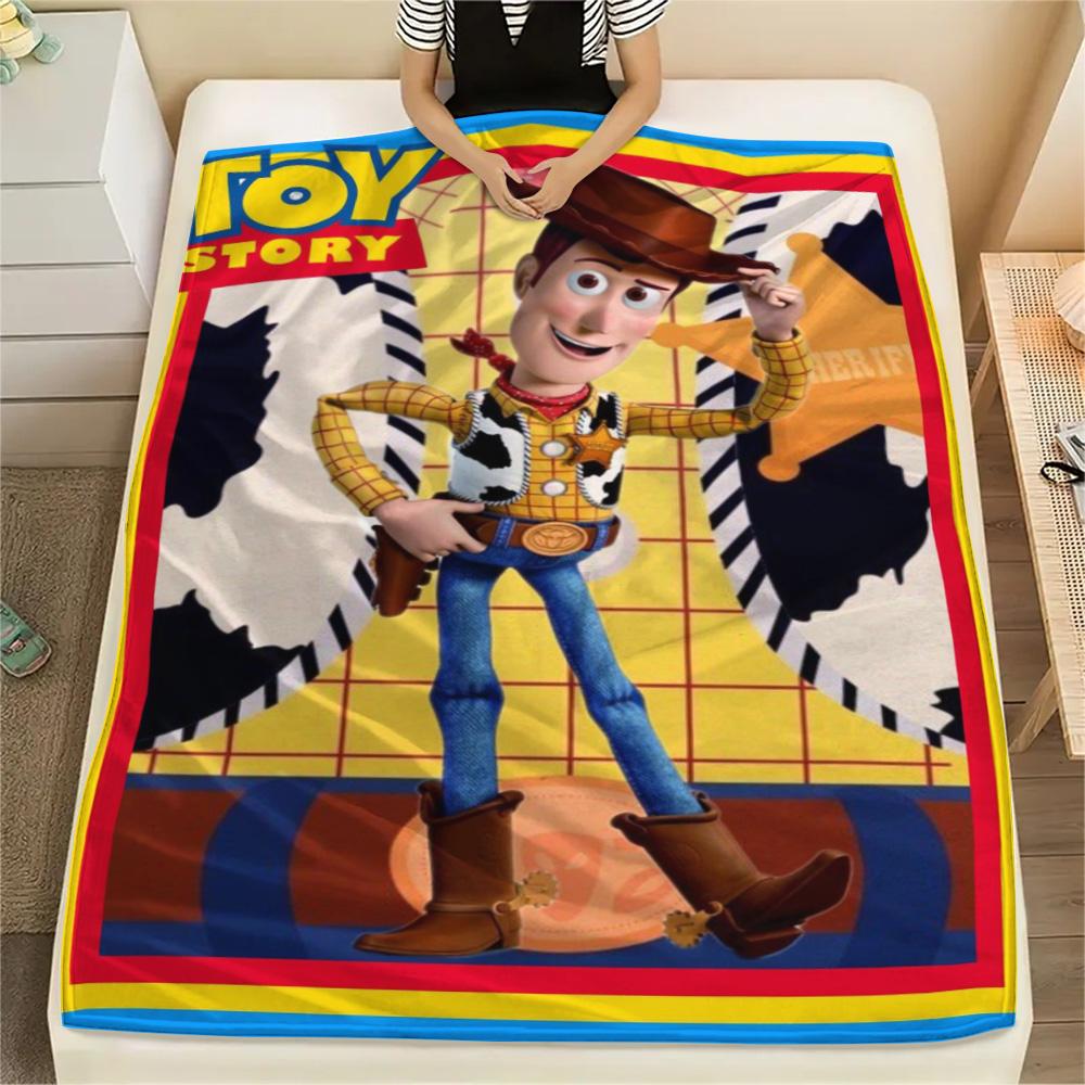 Toy Story Woody Character Print Blanket Suitable For All Seasons Home Decor Digital Printing Office Rest Blanket Machine Washable