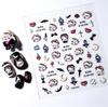 1pcs New 5D Bronzing Punk Moon Nail Art Charms Gothic Star Adhesive Slider Press on Nail Decoration Decals Accessories DIY