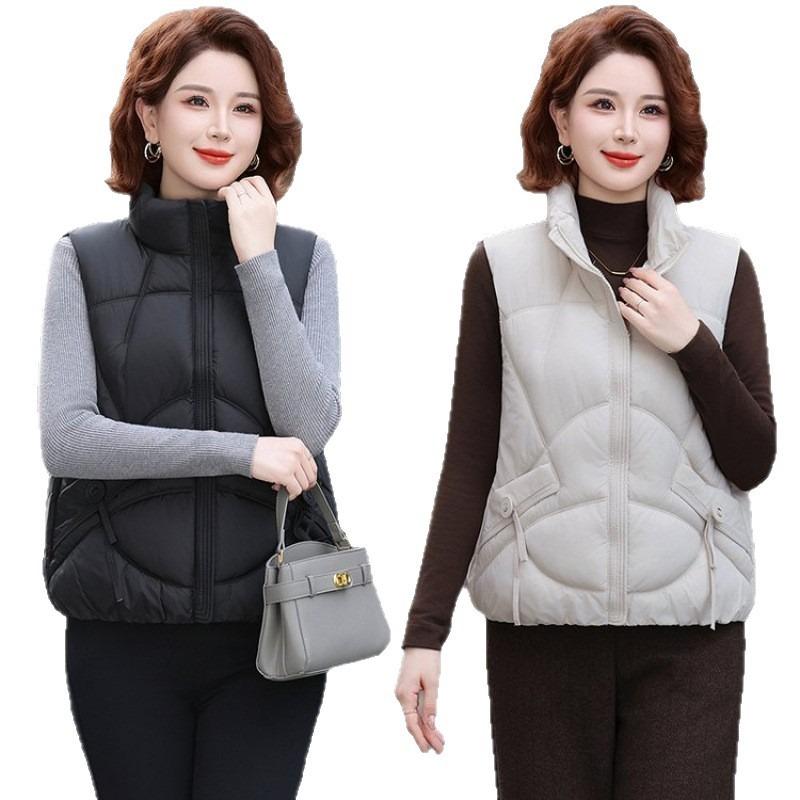 Autumn and winter new down cotton vest women's short outer vest winter vest