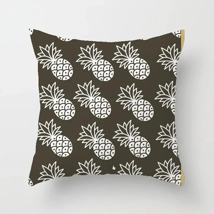 Office Chair Cushion Cover Creative Cartoon Cactus Print Pillow Cover Fashionable Luxury Home Decoration