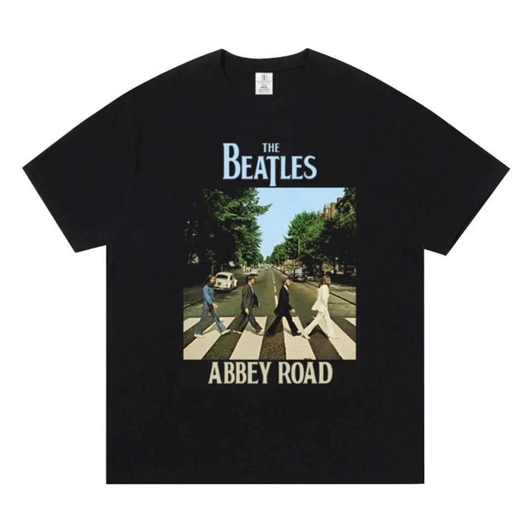 

2026 The Beatles Джон Леннон Рок Футболка з коротким рукавом Пов язана з Музикою Одяг Бавовняна Унісекс Футболка Одяг Футболка Y2k XXXL червоний
