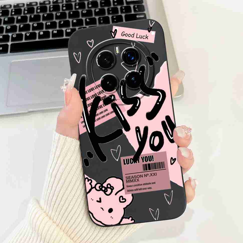 For Honor Magic7 Pro Case PTP-N49 Luxury Painted Cover Soft Silicone Phone Case For Honor Magic7 Magic 7 Pro Cover Funda Housing