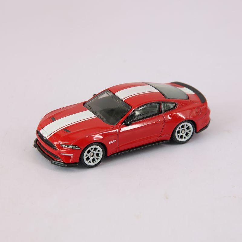 

1: 64 simulation Ford Mustang 2018 GT, static model, metal collectible gift car червоний