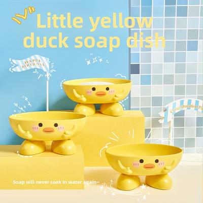 Niedliche Enten Seifenschale, Abtropfender Seifenhalter für Kinderbadezimmer, Entzückende Tierförmige Seifenablage