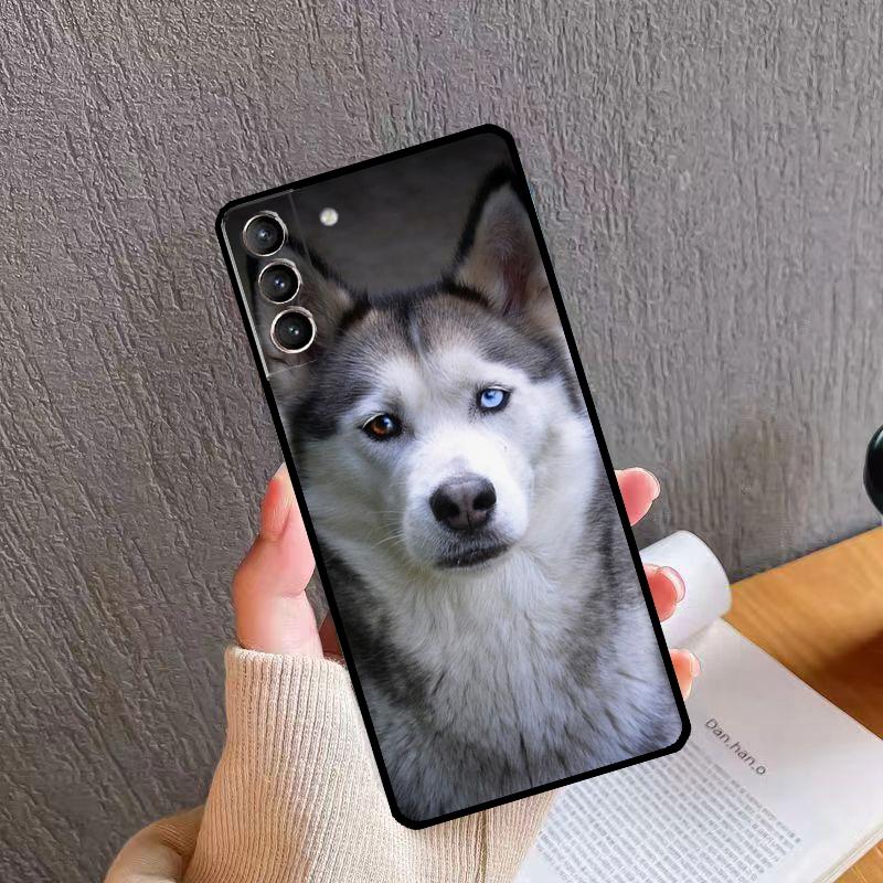 Animal Husky Puppy Phone Case For Samsung Galaxy S26 S25 S24 S20 S21 S22 S23 Ultra S10 Plus S24 FE S25 FE Cover