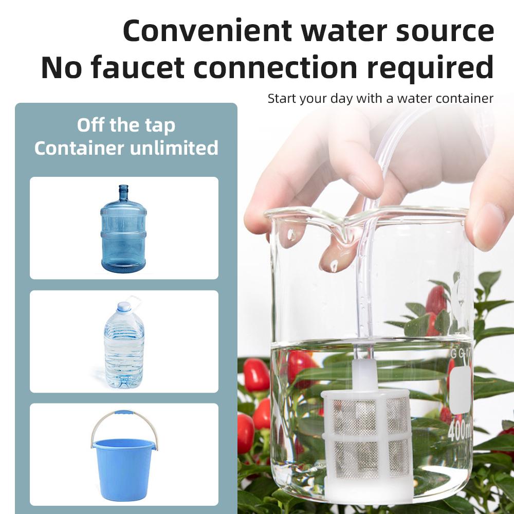 Комплект для автоматического капельного орошения. Питание от USB и питание от солнечной — фото 3