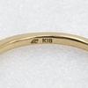 4℃ Half eternity Ring K18 yellow gold/diamond #5.1(US Size) 1.5g Women Used