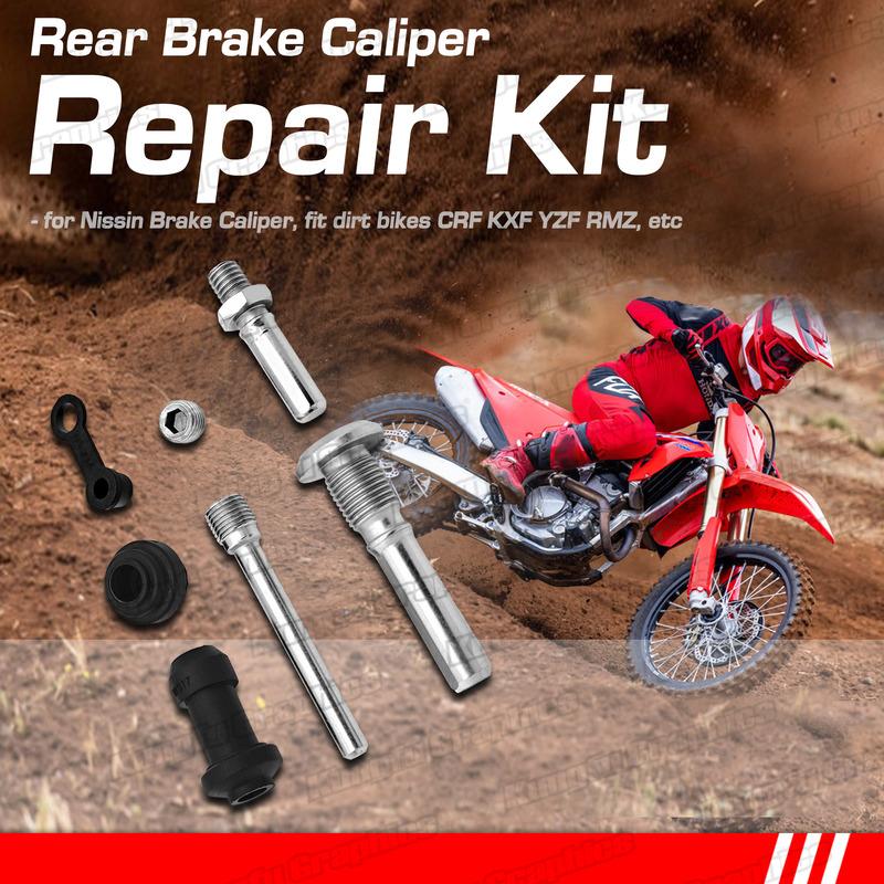 Motorrad Hinterradbremse Reparaturkit Bremssattelschrauben Bolzen Bremssystem für Nissin/NISIN Bremssattel CRF KXF YZF RMZ