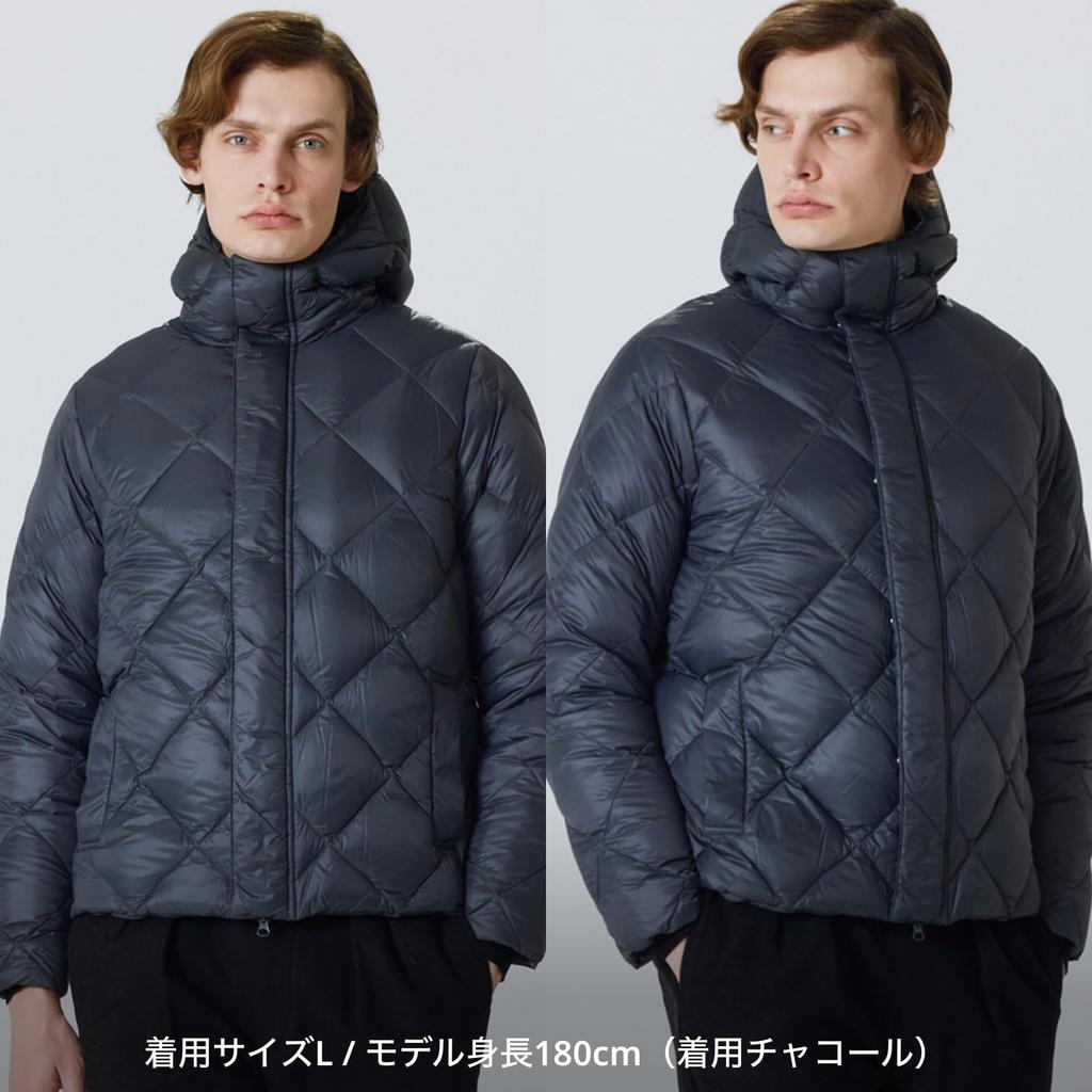 Taion Down Hoodie 106JKCI Charcoal